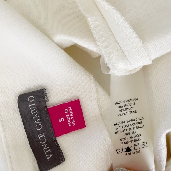 Vince Camuto cream Ponte pencil skirt stretchy S - Picture 9 of 11